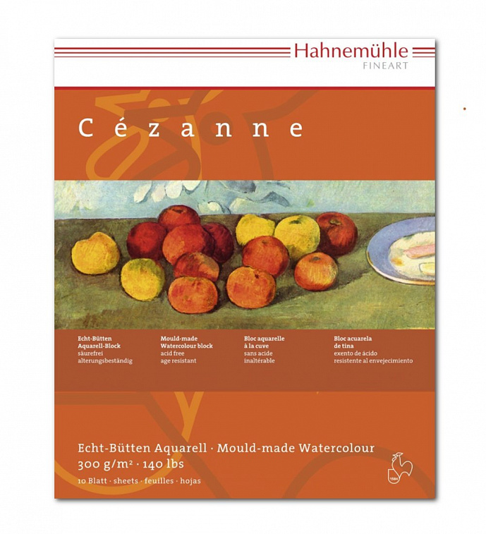 Альбом-склейка для акварели Hahnemuhle "Cezanne" 24х32 см 10 л 300 г хлопок 100% крупное зерно