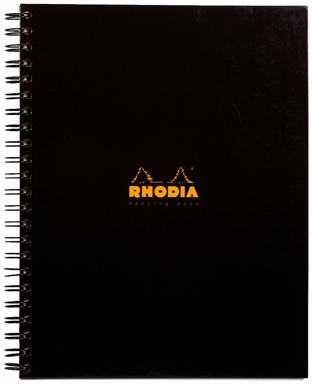 Блокнот в линейку Rhodia "Business" 16х21 см 80 л с микроперфорацией 80 г, черный, листы: белые