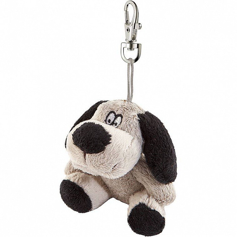 Брелок- Мягкая игрушка "Собака" Mister Christmas, серый