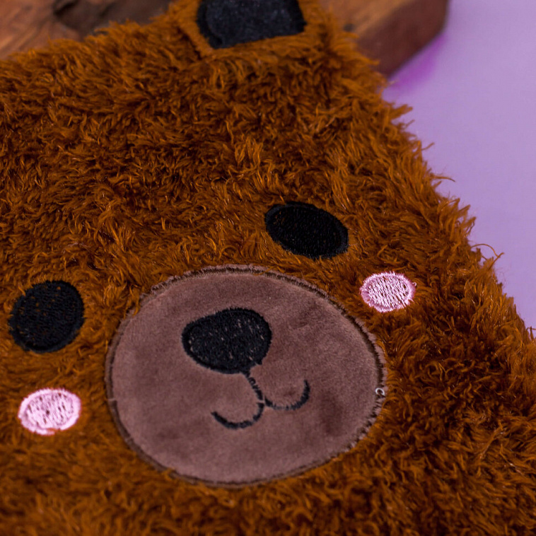 Блокнот плюшевый "Cute bear", brown