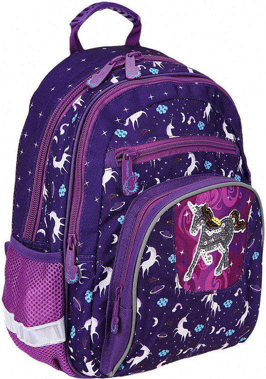 Рюкзак детский Berlingo "Cosmo Unicorn" 34,5*26*14 см, 2 отделения, 4 кармана, уплотненная спинка