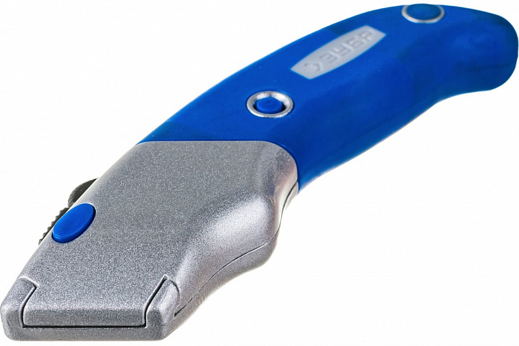 Нож Зубр "Эксперт" 19 мм трапециевидное лезвие тип А24 сталь+ кассета для лезвий  