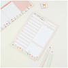 Блок для записей, склейка (To Do list) MESHU "Meadow" 14,8*21,0 см (А5), 50 л 2
