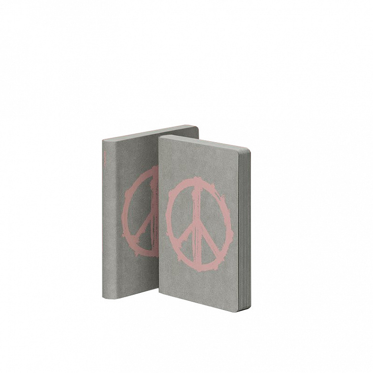Ежедневник в точку Nuuna "PEACE" 10,8х15 см, 176 стр., 120 гр, твёрдая обложка