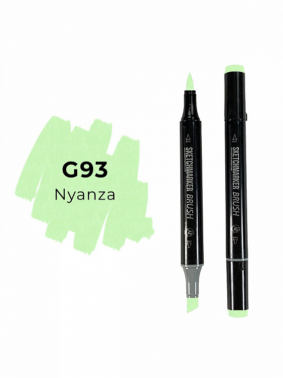 Маркер двухсторонний на спиртовой основе Sketchmarker Brush Цвет Ньянза 606x758