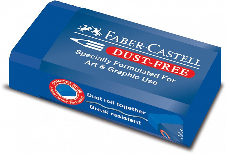 Ластик Faber-castell Dust Free для графитных карандашей синий