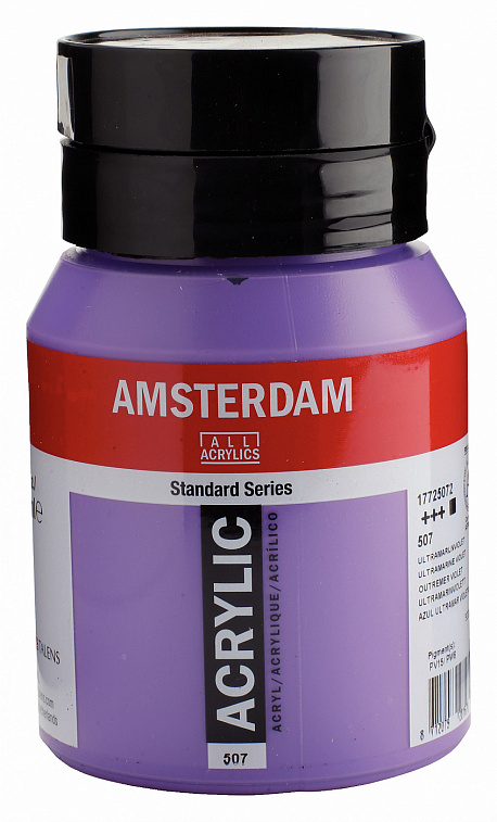 Акрил "Amsterdam" 500 мл Ультрамарин фиолетовый 606x758
