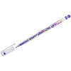 Ручка гелевая Crown MTJ-500GLS 1,0 мм "Люрекс" Фиолетовая