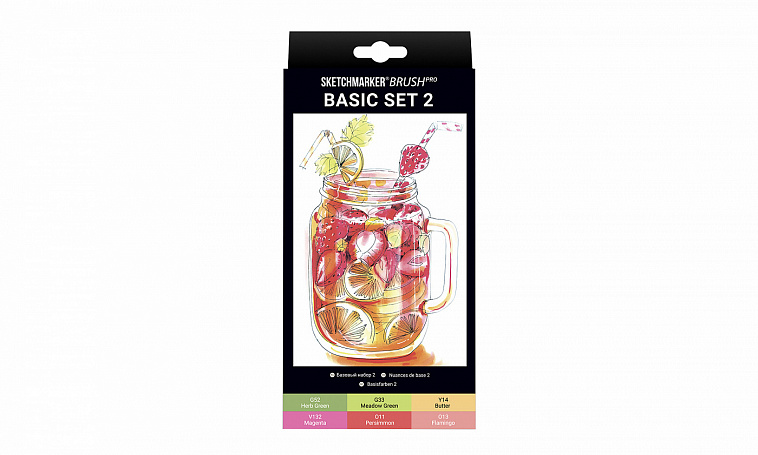 Набор маркеров SKETCHMARKER Brush Basic 2 6 шт 606x758