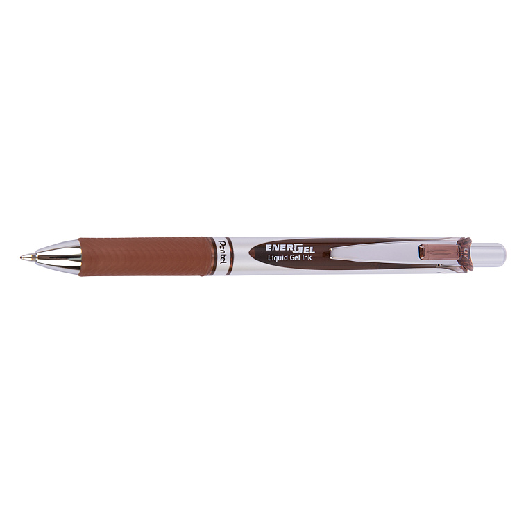 Ручка гелевая Pentel "Energel" 0,7 мм, цвет чернил: коричневый 606x758