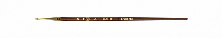 Кисть колонок №0 круглая Гамма "Классика" 606x758