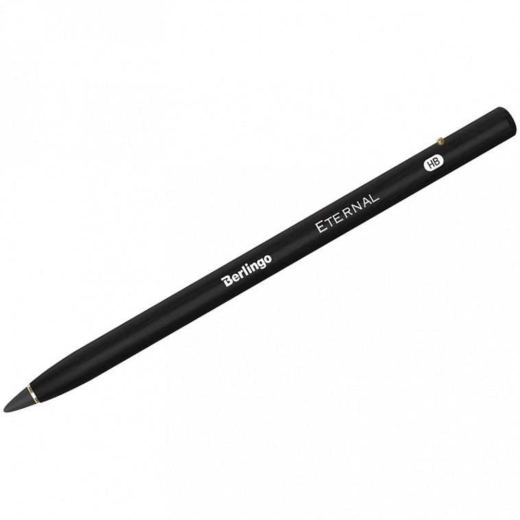 Вечный карандаш Berlingo "Eternal" с металлическим наконечником, чёрный корпус
