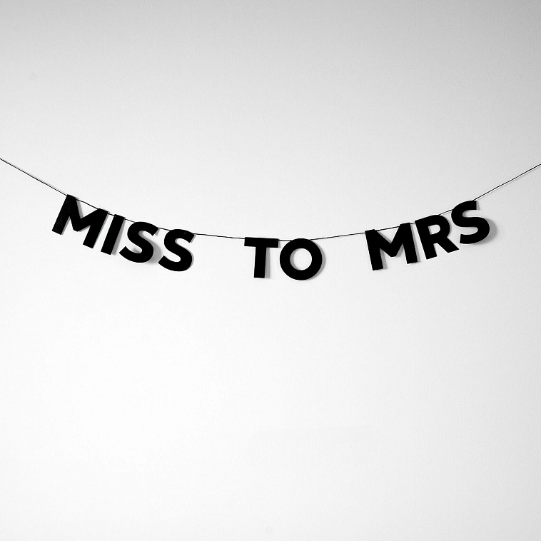 Гирлянда "MISS TO MRS"