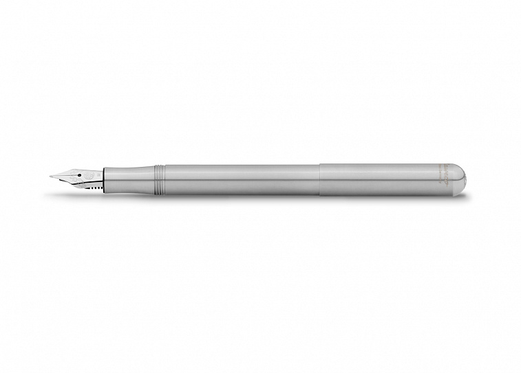 Ручка перьевая Kaweco LILIPUT Sport M 0,9 мм, чернила синие, корпус серебристый 606x758