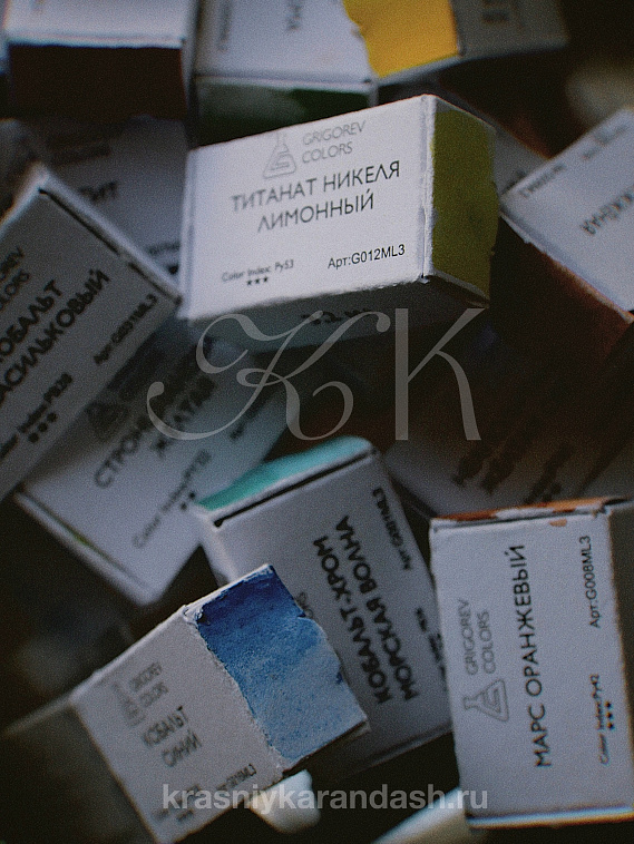 Акварель Минеральные пигменты 3,2 мл, Ван-Дейк 606x758