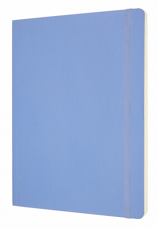 Записная книжка нелинованная Moleskine "Classic Soft" XLarge 19х25 см 192 стр., обложка мягкая голуб
