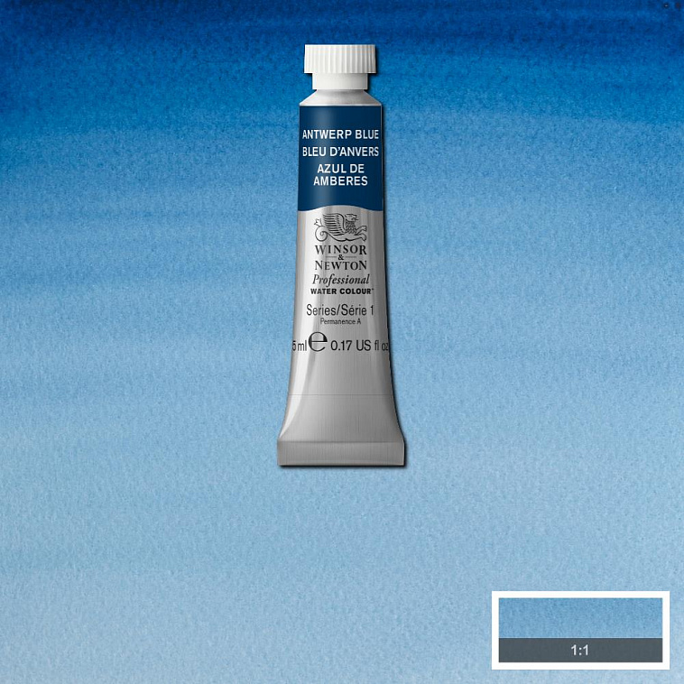Акварель Winsor&Newton "Professional" в тюбике 5 мл Антверпен синий 606x758