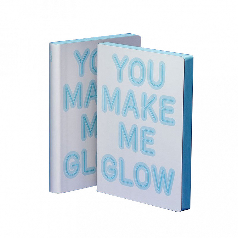Ежедневник в точку Nuuna "YOU MAKE ME GLOW" 10,8х15 см, 176 стр., 120 гр, твёрдая обложка