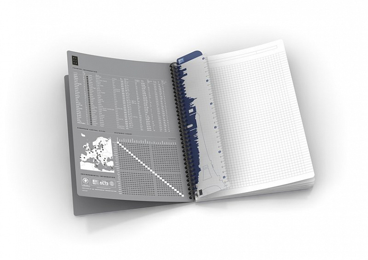 Блокнот в клетку OXFORD Smart Black Notebook A5 90 л твердая обложка черный