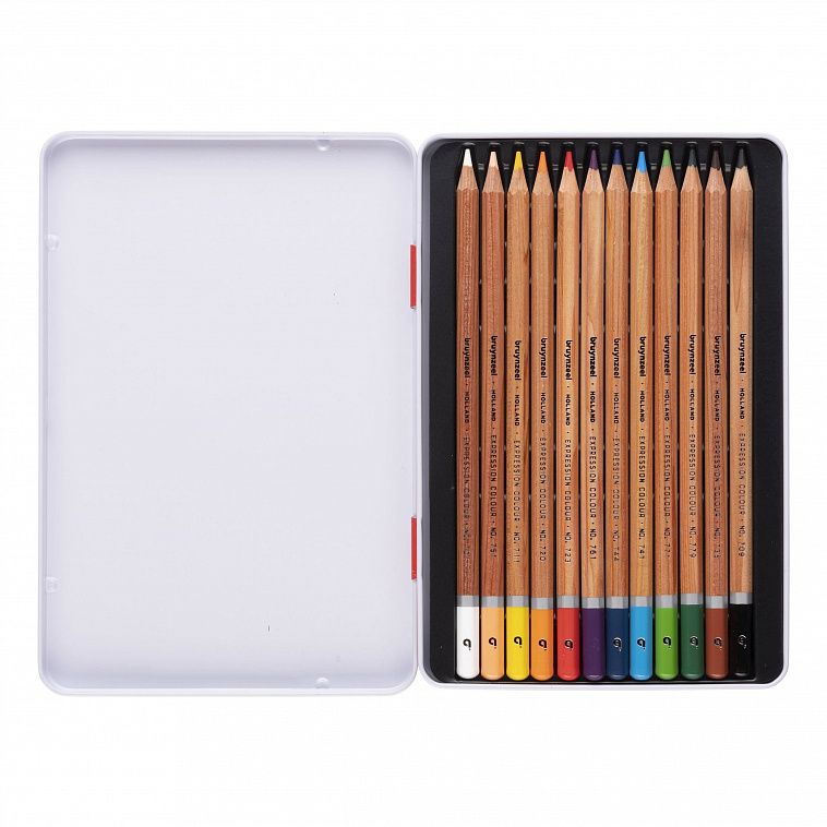 Набор цветных карандашей Bruynzeel "Expression Color" 12 шт в металлической  коробке