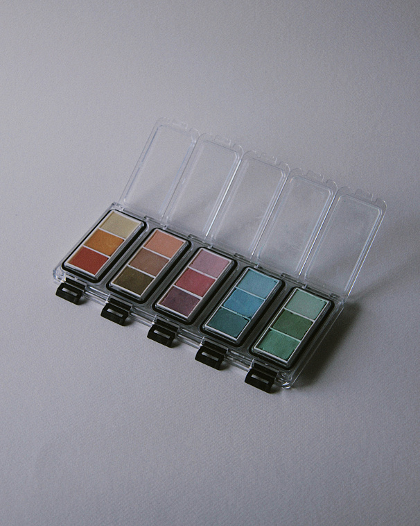 Набор пастели прессованной nuance. Pastel Dualité, Le Silence (тишина), 15 цв 606x758