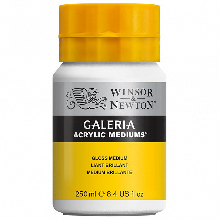 ♦Медиум для акрила Winsor & Newton "Galeria" 250 мл, глянцевый