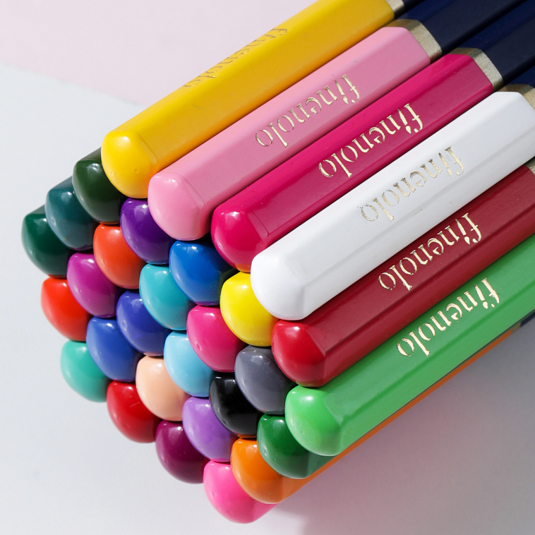 Набор карандашей цветных Finenolo 24 цвета в металлическом пенале