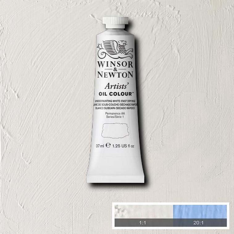 ♦Масло Winsor&Newton "ARTISTS" 37 мл белый под краску  606x758