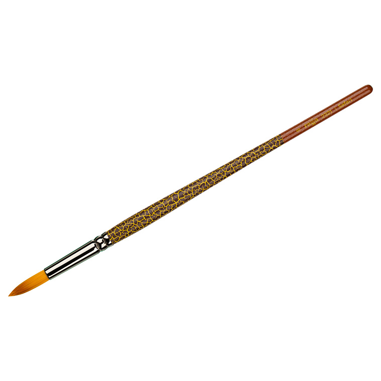 Кисть синтетика №8 круглая Гамма "Safari" средняя ручка 606x758