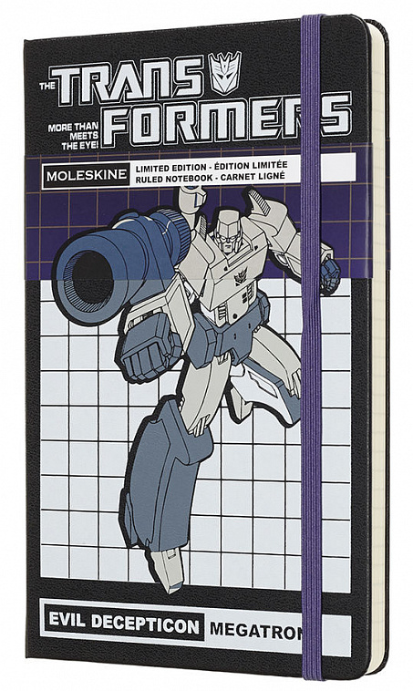 Блокнот в линейку Moleskine "Transformers" Large 130x210 мм 240 стр, Megatron