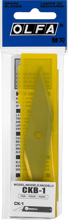 Лезвия OLFA для ножа CK-1, 2 шт 18(35)х98х1 мм 