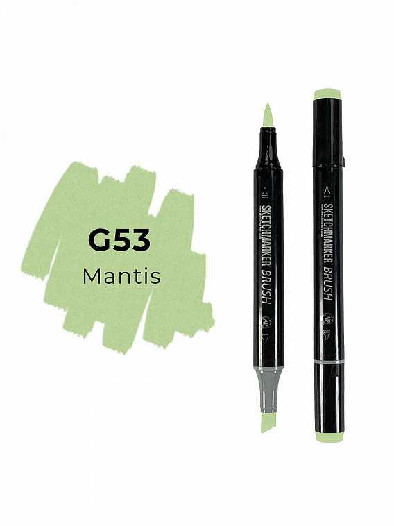 Маркер двухсторонний на спиртовой основе Sketchmarker Brush Цвет Богомол 606x758