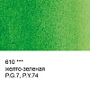 Акварель "VISTA-ARTISTA" Studio кювета 2,5 мл, цв. 610 желто-зеленая 1