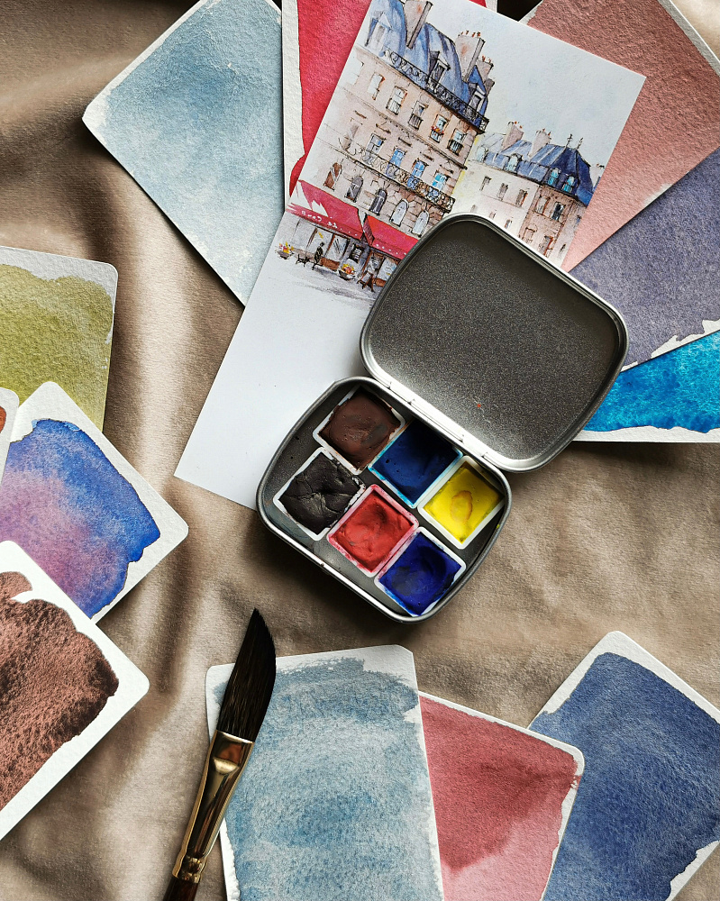 Рим или Париж - обзор акварельных наборов JJ Watercolor фото 9