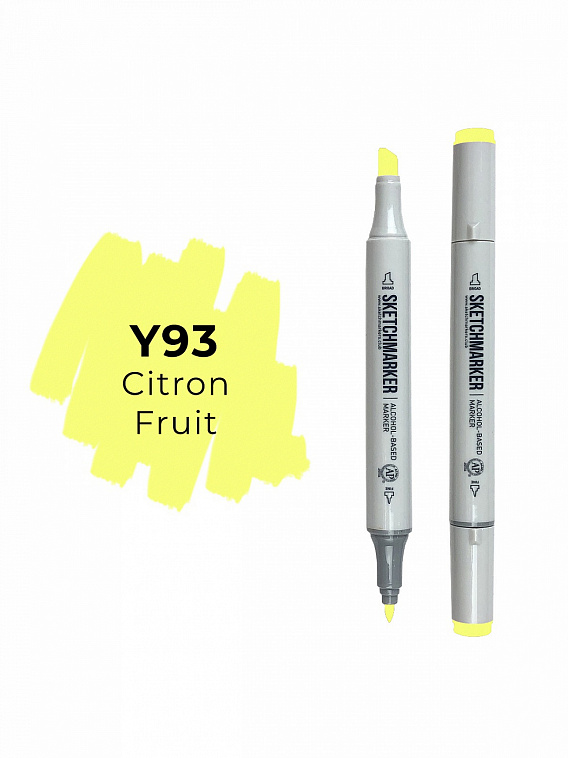 Маркер двухсторонний на спиртовой основе Sketchmarker Цвет Цитрус 606x758