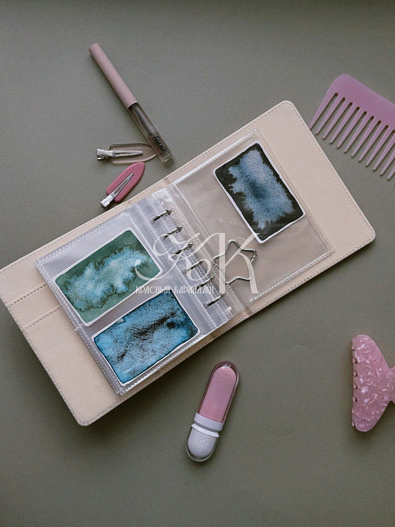 Альбом для фото и выкрасок  Languo, 16х14,5х4,5 см, розовый 606x758