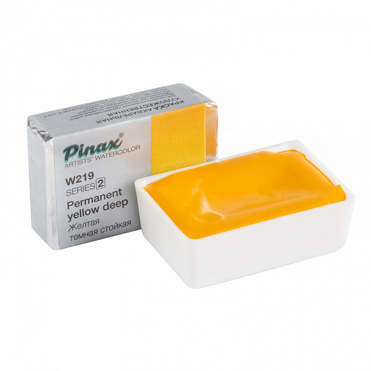 Акварель Pinax кювета 2,5 мл W219 Желтая Темная Стойкая 606x758
