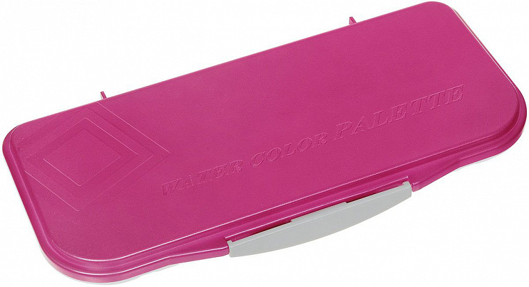 Палитра для акварельных красок Mijello "Fusion 18" 270*130*23 мм, пластик, розовая