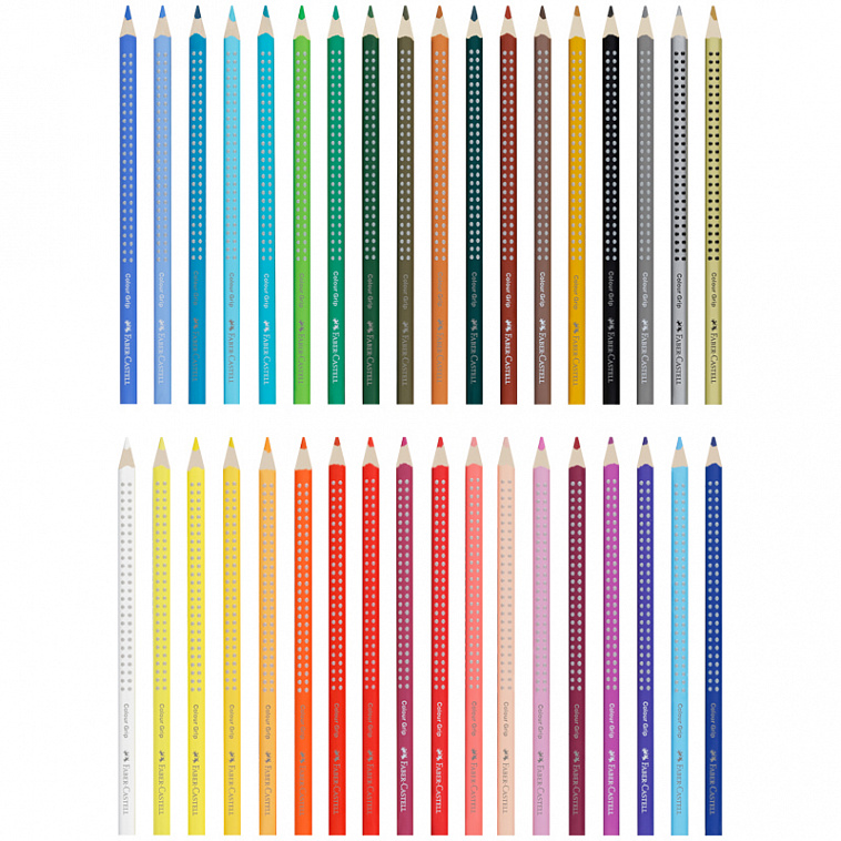 Набор карандашей цветных Faber-castell "Grip 2001" 36 шт в подарочной картонной коробке