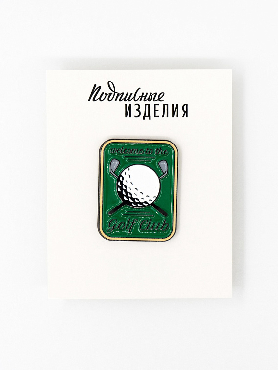 Значок эмалированный "Golf club" 606x758