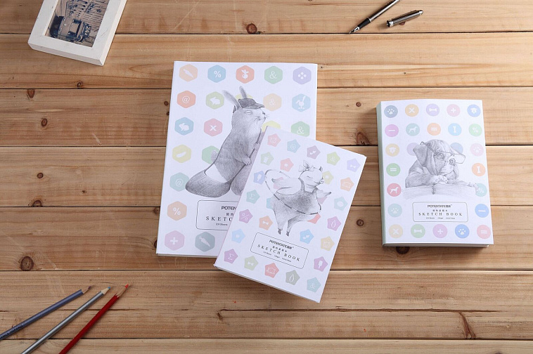 Скетчбук Potentate "Sketch Journal" 21x29 см 120 л 100 г мягкая обложка			