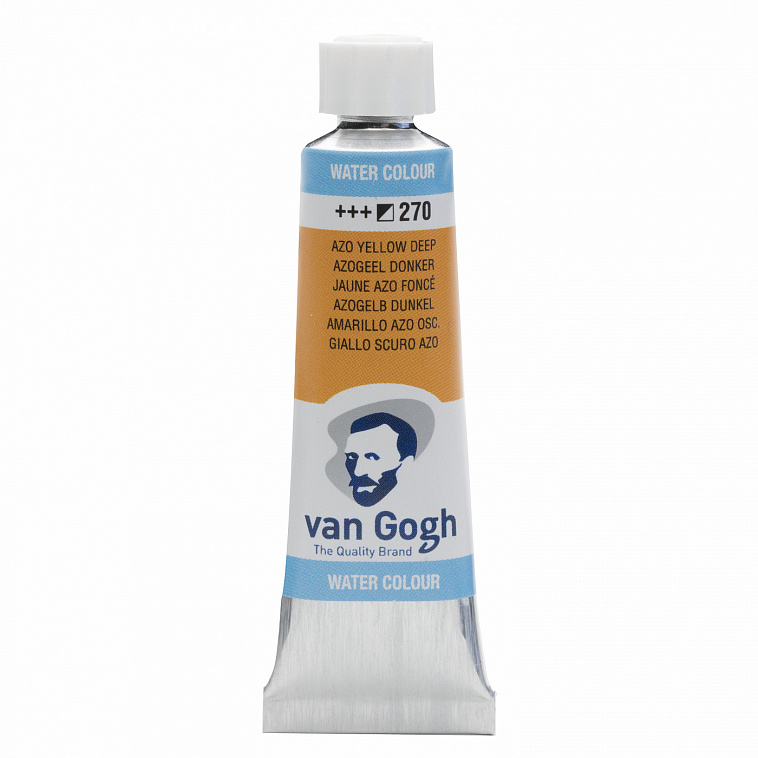 Акварель Talens "Van Gogh" 10 мл Желтый насыщенный / PY154 / PW6 / PW6 606x758