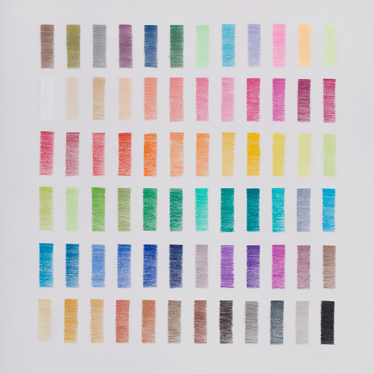 Набор карандашей цветные Faber-Castell "Black Edition", 72 цв., трехгран., черное дерево, заточен.,  606x758