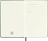Записная книжка в линейку Moleskine "Classic" Pocket 90х140 мм 192 стр., твердая обложка зеленая 4