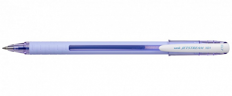 Ручка шариковая Uni Jetstream SX-101-07FL, 0,7 мм, синяя, цвет корпуса: лаванда 606x758