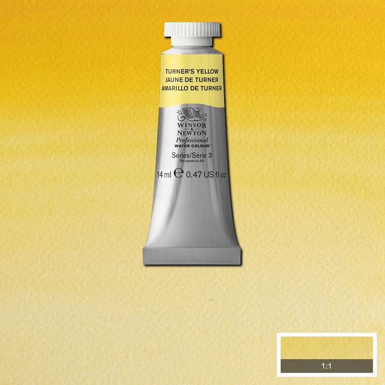 Акварель Winsor&Newton "Professional" в тюбике 14 мл Желтый Тёрнер 606x758