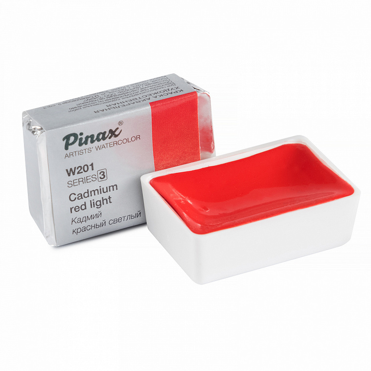 Акварель Pinax кювета 2,5 мл W201 Кадмий Красный Светлый 606x758