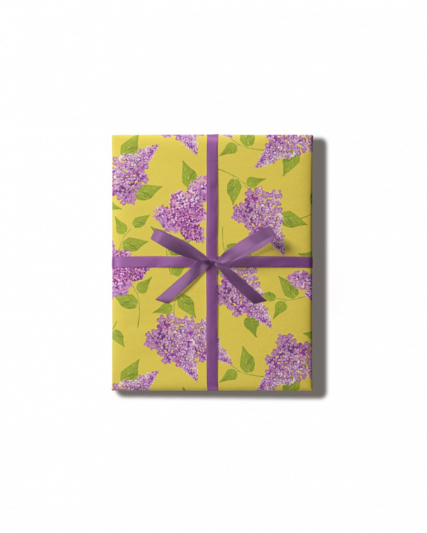 Бумага упаковочная "LILAC" 2