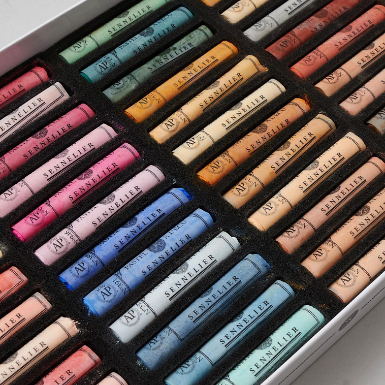 Набор сухой пастели Sennelier "A LECU" 48 цв портрет, в картонной коробке 606x758