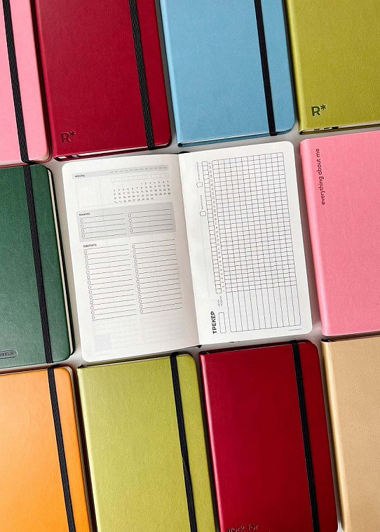 Еженедельник Aesthetic "Never" B6+, Голубой 606x758